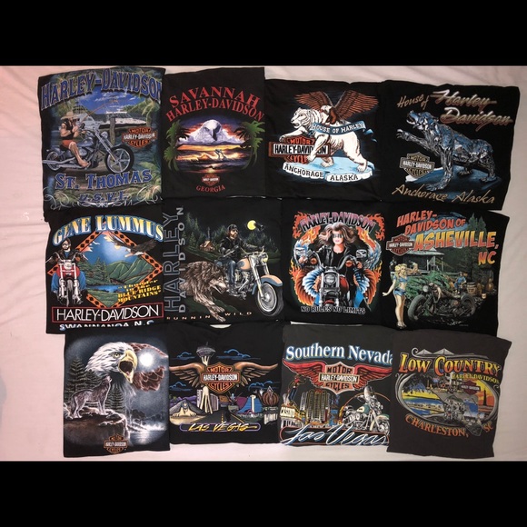 TON of 80’s & 90’s Harley Davidson t-shirts - Picture 2 of 6